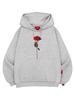 Rose Hoodie Unisex Big Size M~4Xl (B Type)