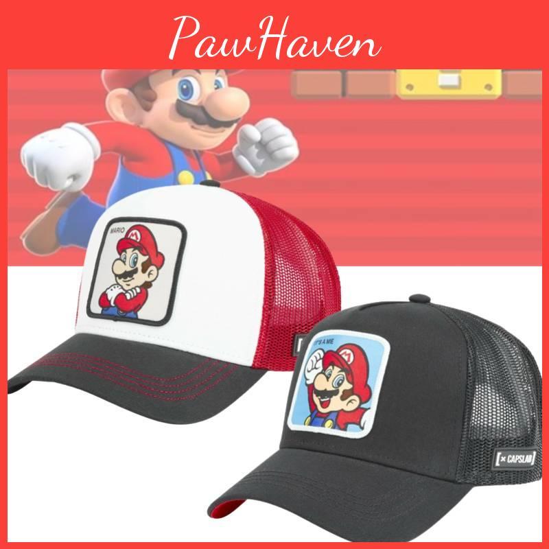 Mario Cartoon Baseball Cap Breathable Hip-hop Duck Tongue Cap For Summer
