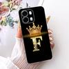 For OPPO A6s CPH2789 2026 Fashion Crown Letter Phone Case For Oppo A6S 5G Soft Silicone TPU Cases