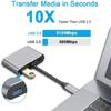 Type-C 4-in-1 Docking Station: HDMI Multi-Screen Display & 4K Mirroring Hub