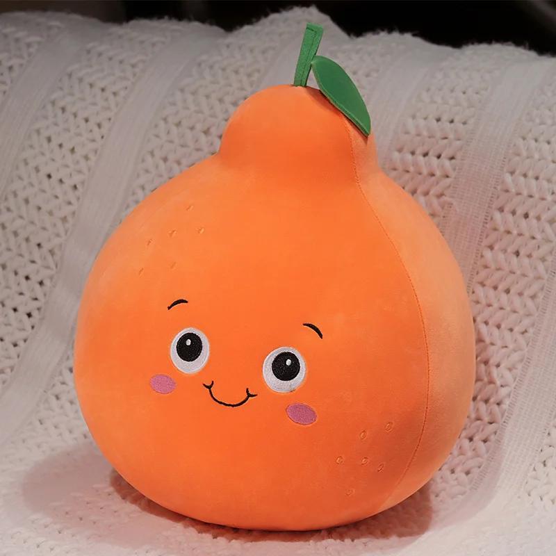 Soft Fruit Series Plush Toy Stuffed Avocado Orange Strawberry Watermelon Pear Apple Plush Pillow Soft Doll Kids Birthday Gift