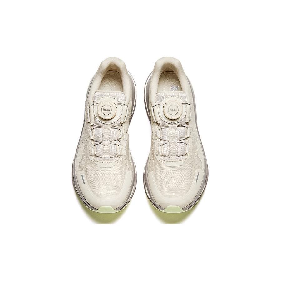 Anta Round Toe Knob Shock Absorbing Wear Resistant Low Top Running Shoes Women sneaker Gray Silver 122415560-3