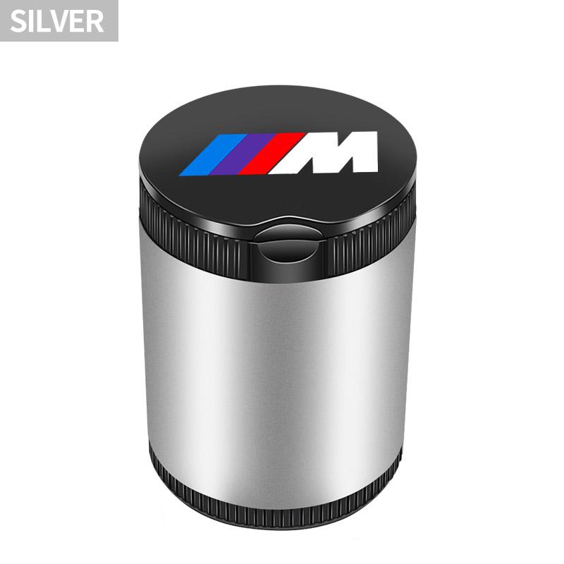 BAIP6 1pcs Car Portable Car Ashtray LED Light Version Car Interior Accessories For BMW Performance F25 F26 F15 F16 E90 E91 E92 E60 E84