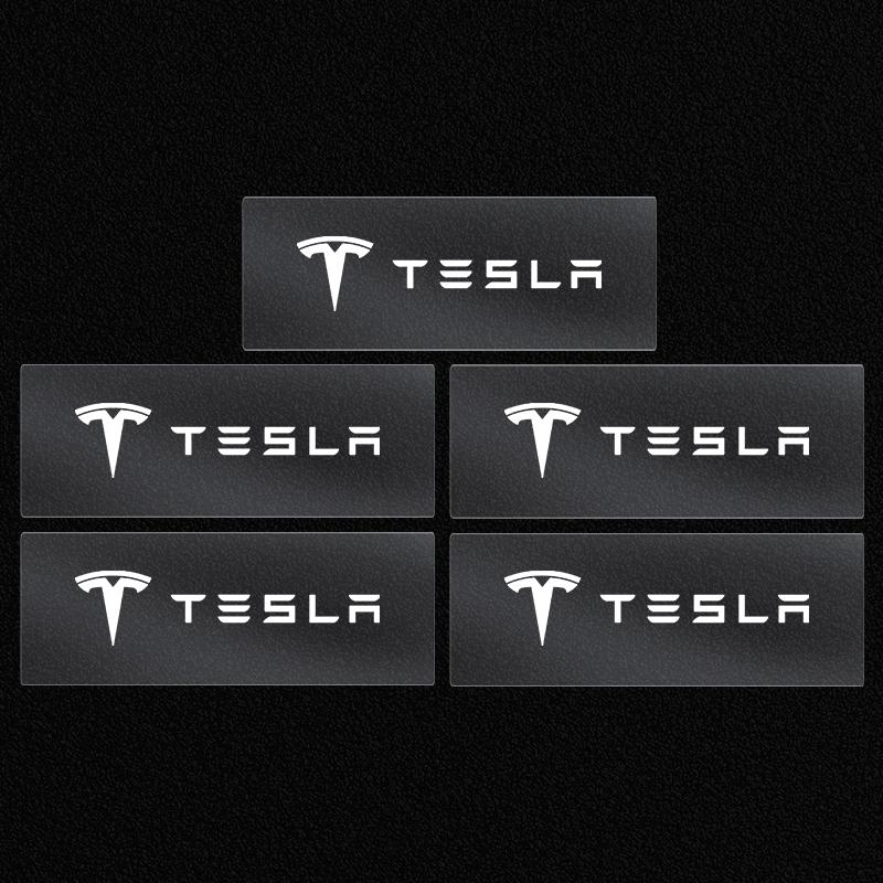2/5/10Pcs Car Interior Random Stickers Car Steering Wheel Emblem Styling For Tesla Model 3 Model X S 2016-2023  Model Y Decals TM3 TMX