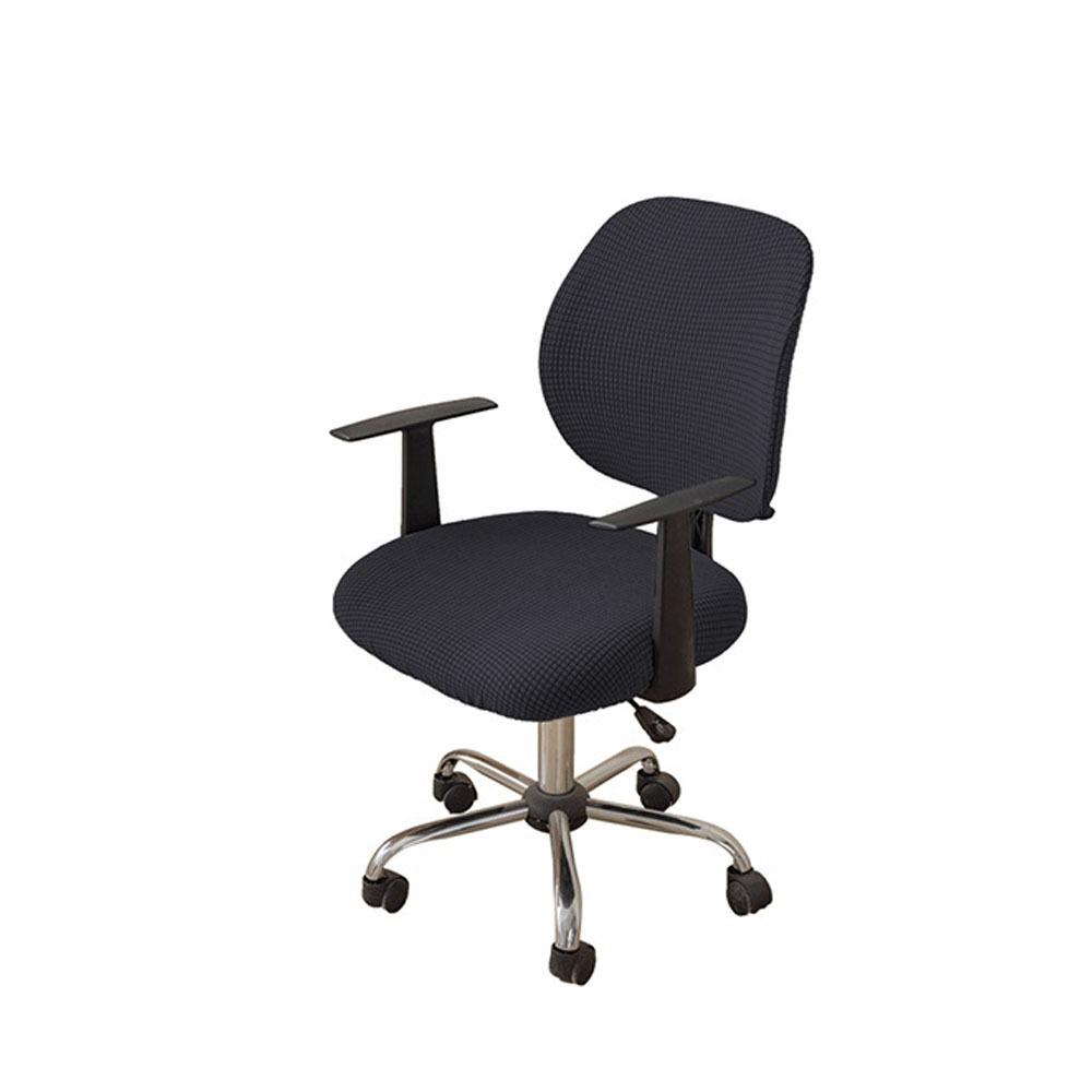 Universal Corn Grain Computer Split Seat Cover Solid Color Elastic Chair Seat Covers Thicken Washable Seat Protector Dining Room чёрный 3660₽