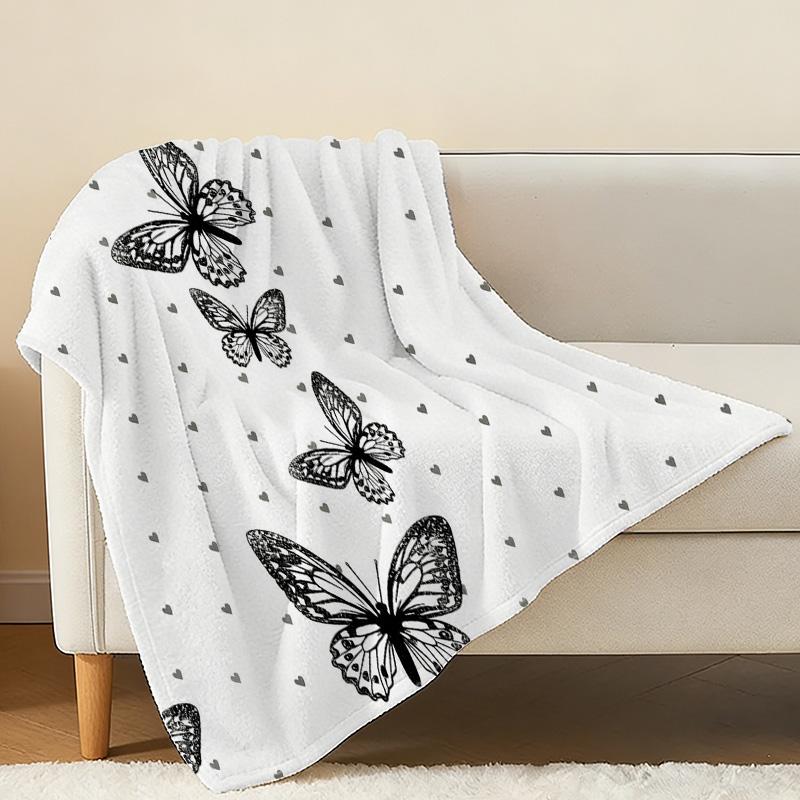 Lightweight Flannel Blanket Soft Skin-friendly Cozy Throw, Warm & Breathable for Home Decor, Indoor Leisure, Christmas & Halloween Decoration