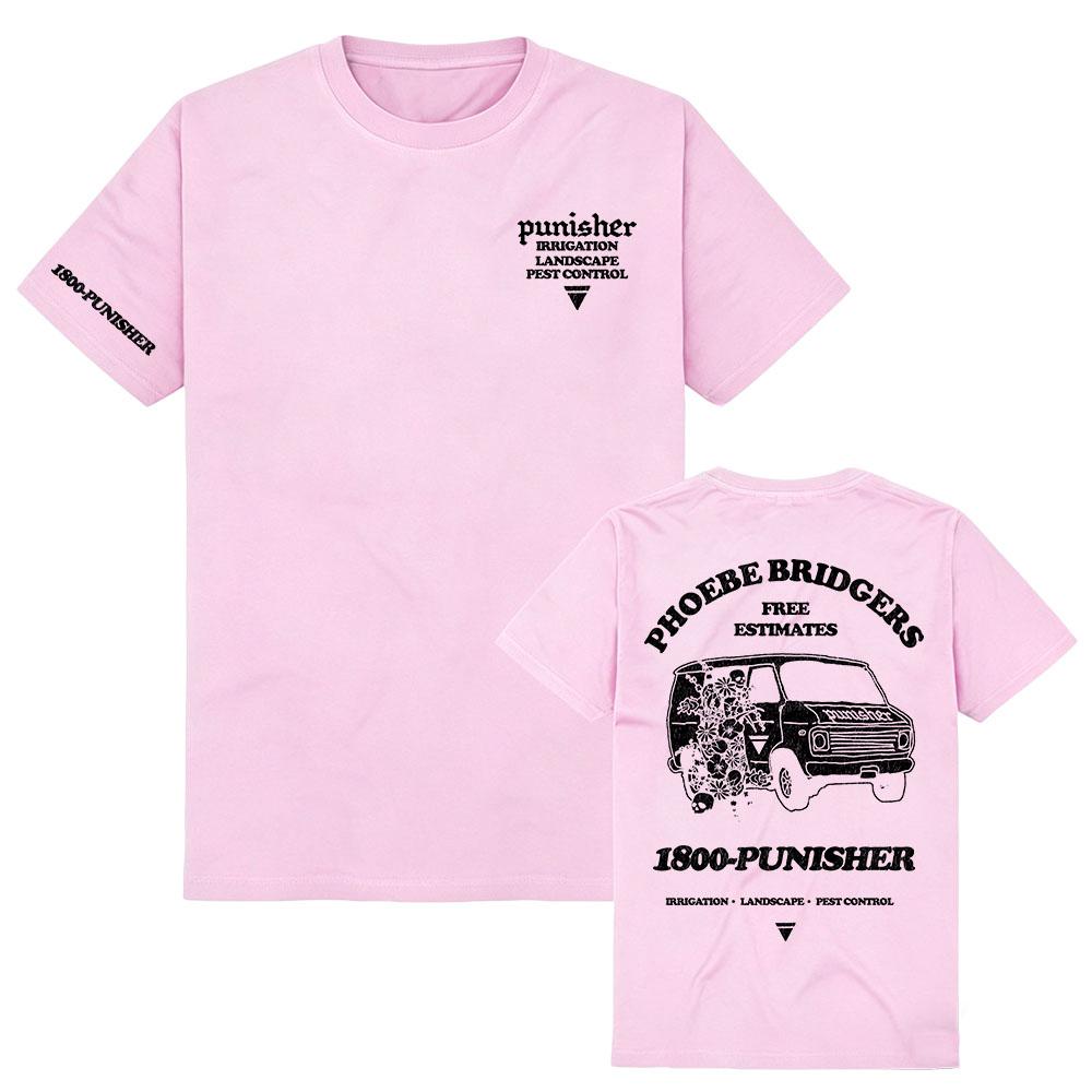 Punisher Tee Phoebe Bridgers Design T-shirt Short Sleeve Summer Cotton Soft Tshirts Streetwear Unisex Graphic T Shirt