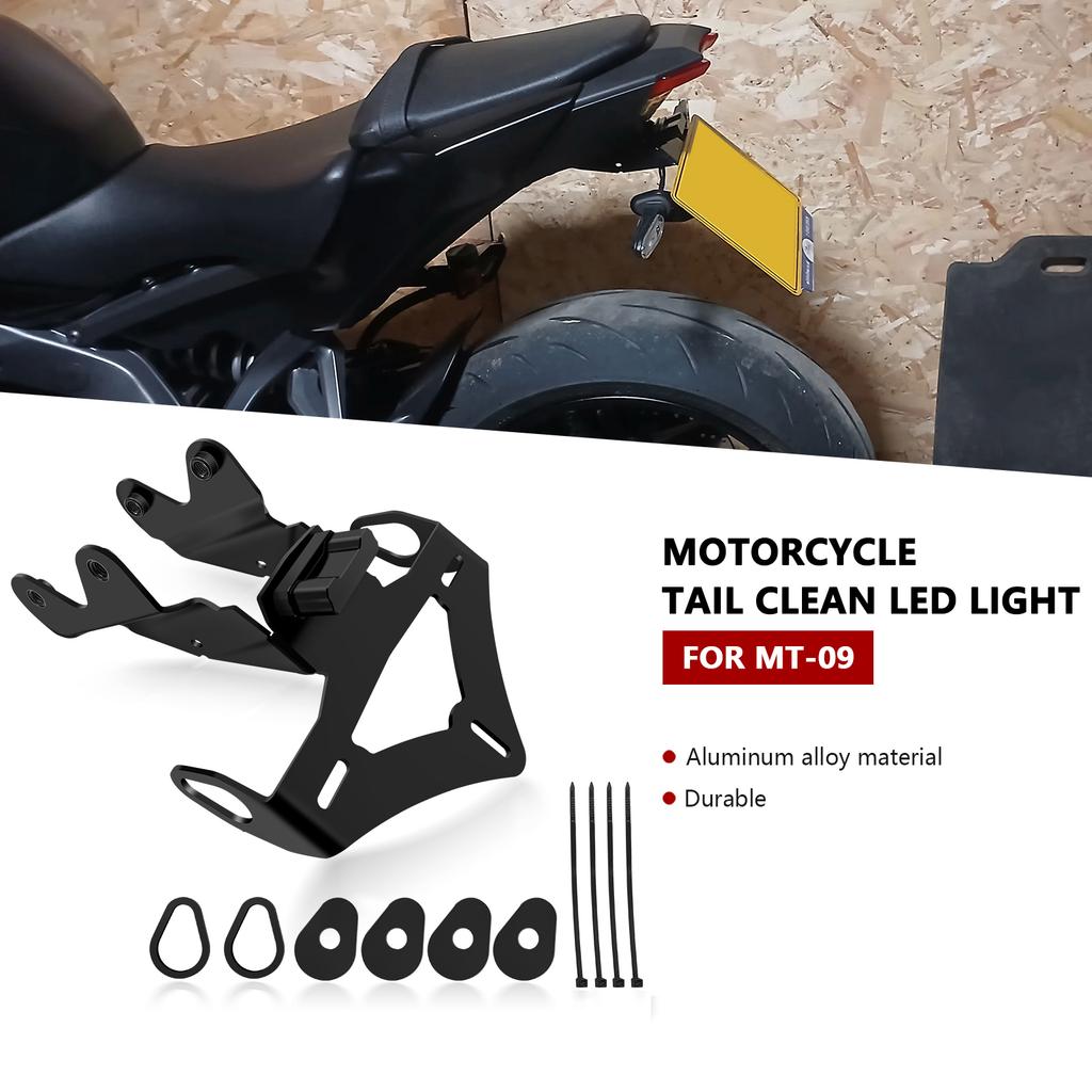 For Motorcycle Accessories Rear Fender Registration Bracket License Plate Holder Frame Tail Tidy MT-09 SP MT09 2024 2025
