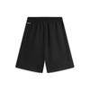 Li-Ning Badfive Series Solid Color Mid Waist Drawstring Comfortable Moisture Wicking Casual Shorts Men Shorts Black AKSU441-3