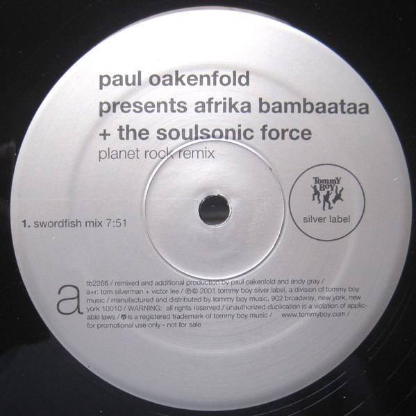 

12inch Record PAUL OAKENFOLD AFRIKA BAMBAATAA Planet Rock Remix TB2266 Tommy Boy Silve 2001 US Dance Electronica Used