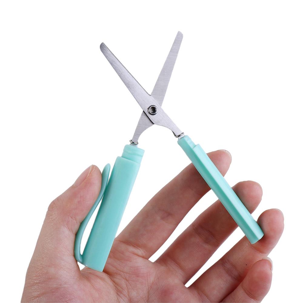 Paper-Cutting Handwork Art Tools Safe Folding Scissor Handcraft Scissor Pen Shape Scissor