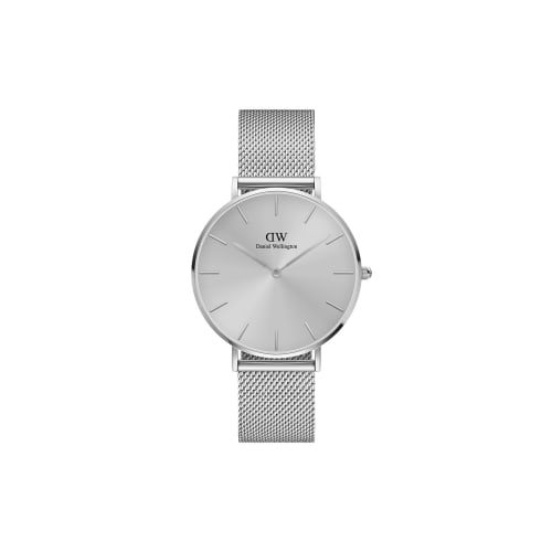 

[Official Shop/2-Year Warranty/Authentic Import] Daniel Wellington DW Women s Petite Unitone Watch, 28mm, Stylish Silver Watch, Perfect Gift for Her,