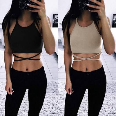 Sling Solid Color Vest Women Hot Selling Short