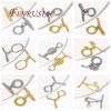 2/4Pcs OT Clasps Toggle Clasp For Jewelry 18K Real Gold Plated Bracelets Clasps Connector For DIY Jewelry Making Supplies