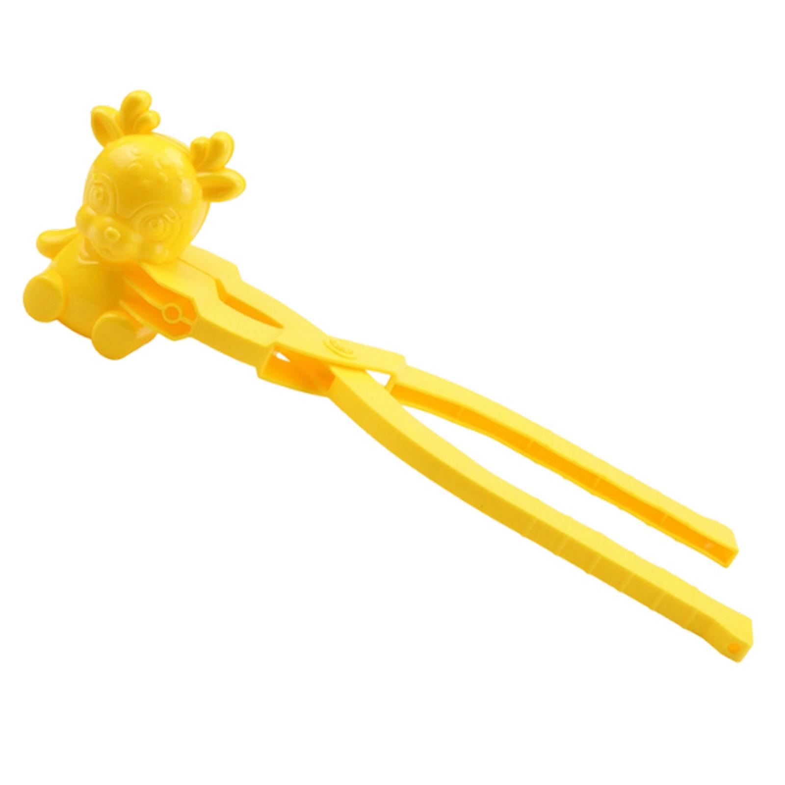 

Кліпса для ліплення сніжок Форма для снігу та піску Інструмент Ідеально підходить для дитячих снігових боїв one size жовтий