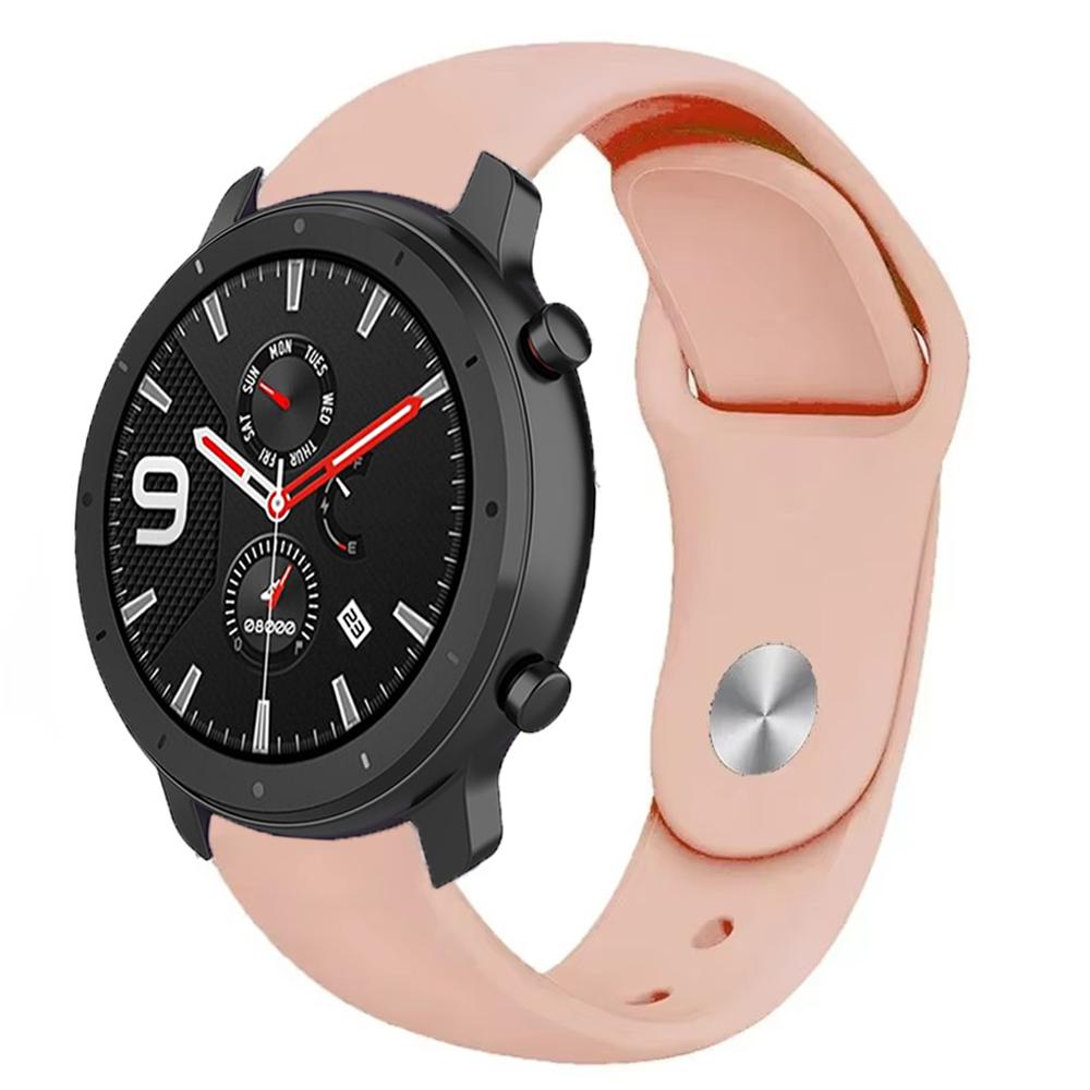 22mm 20mm Silicone Strap for Amazfit GTR 47mm/Balance 2 1/Bip 6 5/GTR 3pro Sport Bracelet for Amazfit Active 2/GTS 4 Mini 3 Band