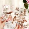 20 Sheets Per Pack Character Girl Scenic PET Sticker Book Girl's Handbook Series 4 Selection Stickers