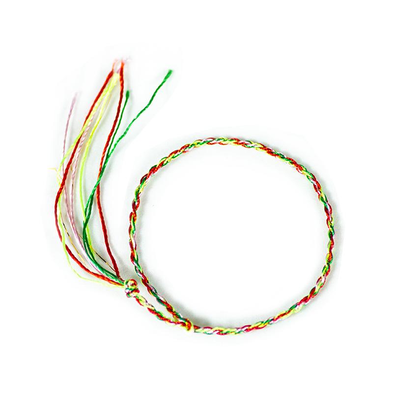 Dragon Boat Festival Colorful Handwoven Bracelet, 30cm Five-Color Thread