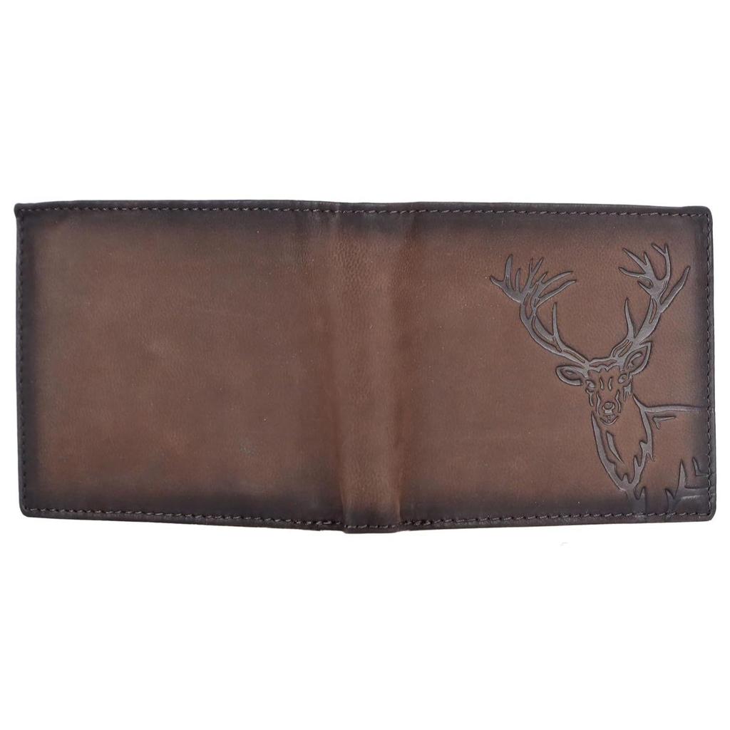 Elk Barnished Vintage Brown Men's Leather Wallet