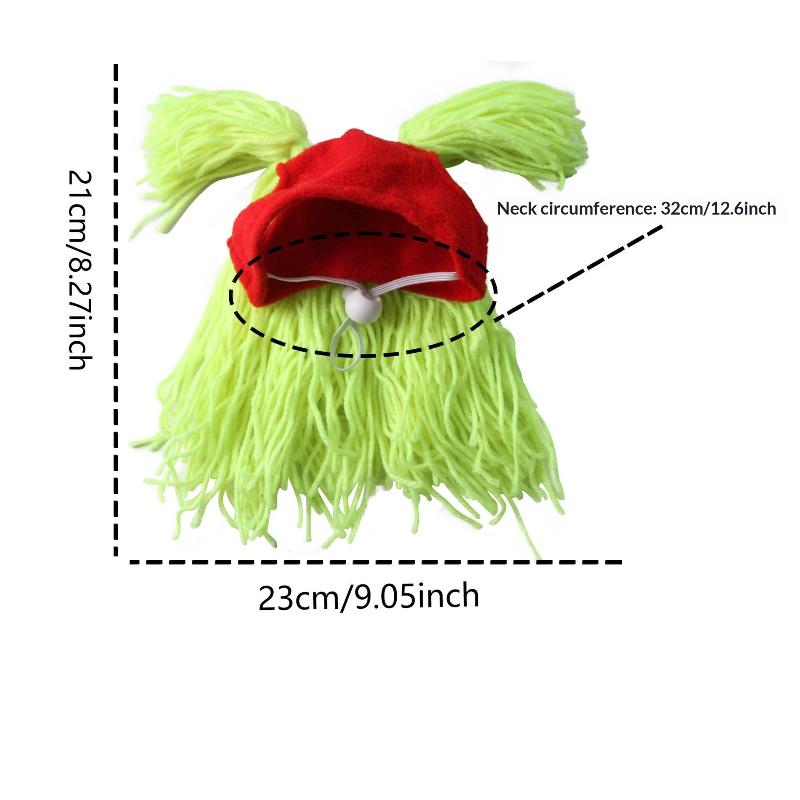 Fun Pet Dog Cat Leaky Ear Yarn Cap Rock Roll Funny Pet Decoration Headgear Pet Supplies Party Costume Apparel Accessories