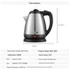 Grelide 1.2L Stainless Steel Electric Kettle CN plug (adapter included)