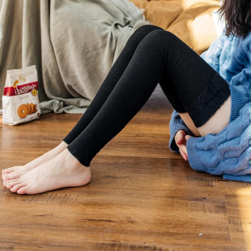 Chaussettes chaudes en laine pour femmes japonaises, longueur genou, pour l'automne et l'hiver