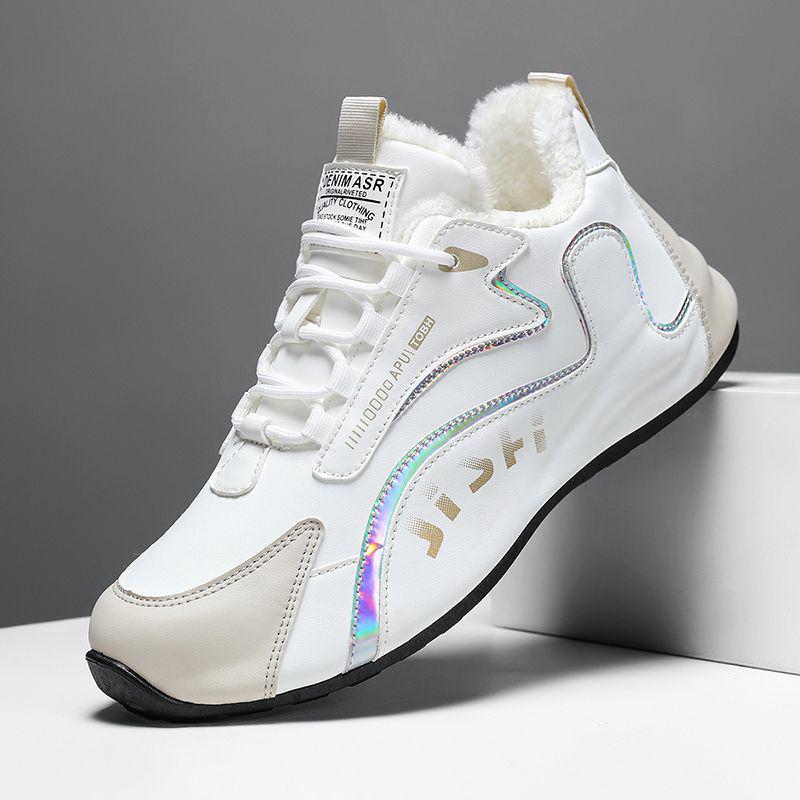 

Мужские водонепроницаемые нескользящие зимние плюшевые дорожные ботинки 40