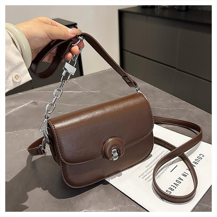 IELGY Fashion One-Shoulder Diagonal Bag Ladies Pu Small Square Bag