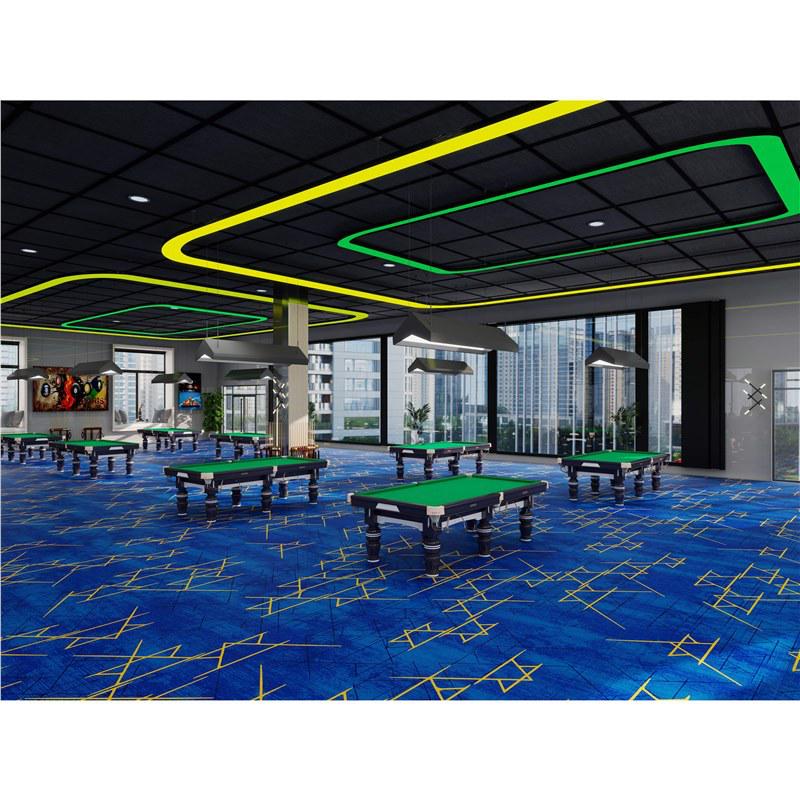 Billiard Hall Nylon Carpet: Waterproof, Fireproof, Full Coverage for Commercial Use