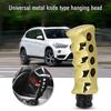 Gear Knob Universal Manual Transmission Car Grip Knife Handle Shifter Knob with 81012mm Adapters