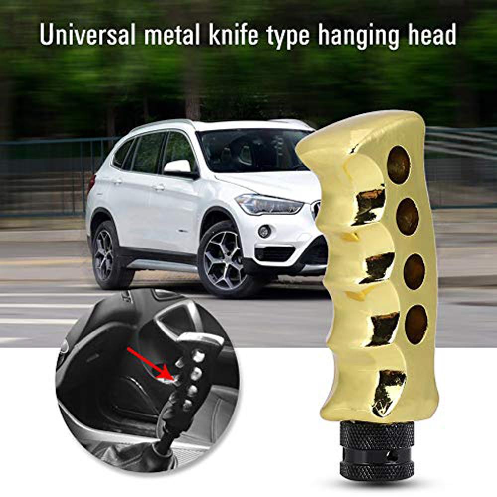 Gear Knob Universal Manual Transmission Car Grip Knife Handle Shifter Knob with 81012mm Adapters