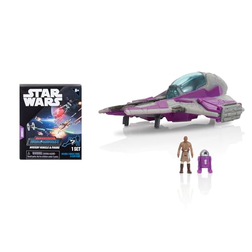 Star Wars Micro Galaxy Squadron Mace Windu s Jedi Interceptor Mystery Bundle - 3-inch Light Armor Class and Scout Class Vehicles with Accessories (Ama