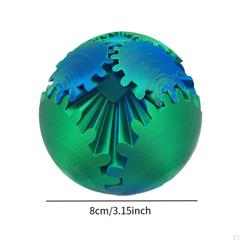 Gear Ball Fidget Funny Whirling for Adults Boys and Girls Kids blue red
