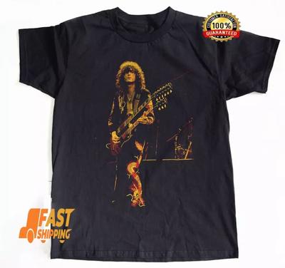 T-shirt Unisex in Cotone Nera Jimmy Page