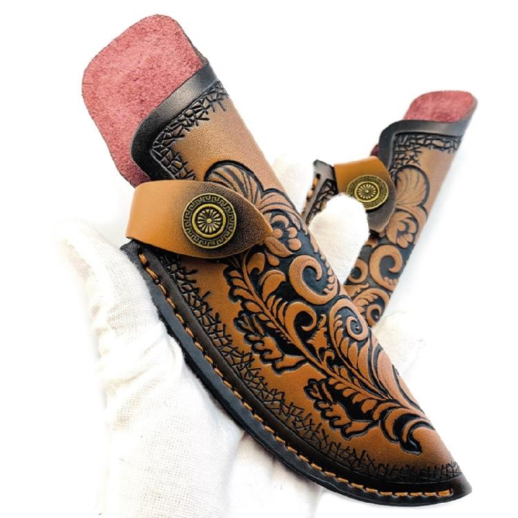 Fundas de Cuero para Cuchillos Fijos Cubierta para Cuchillo de Caza Gruesa Equipo para Amantes del Aire Libre