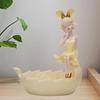 Schlüssel Schale Mädchen Figur Dekorative Schmuckschale für Eingang Schlafzimmer Eingangsbereich