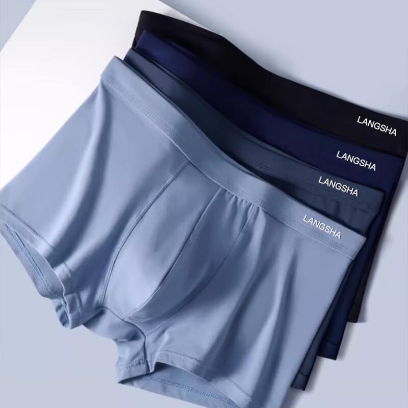 Langsha Men's Plus Size Cotton Boxer Briefs