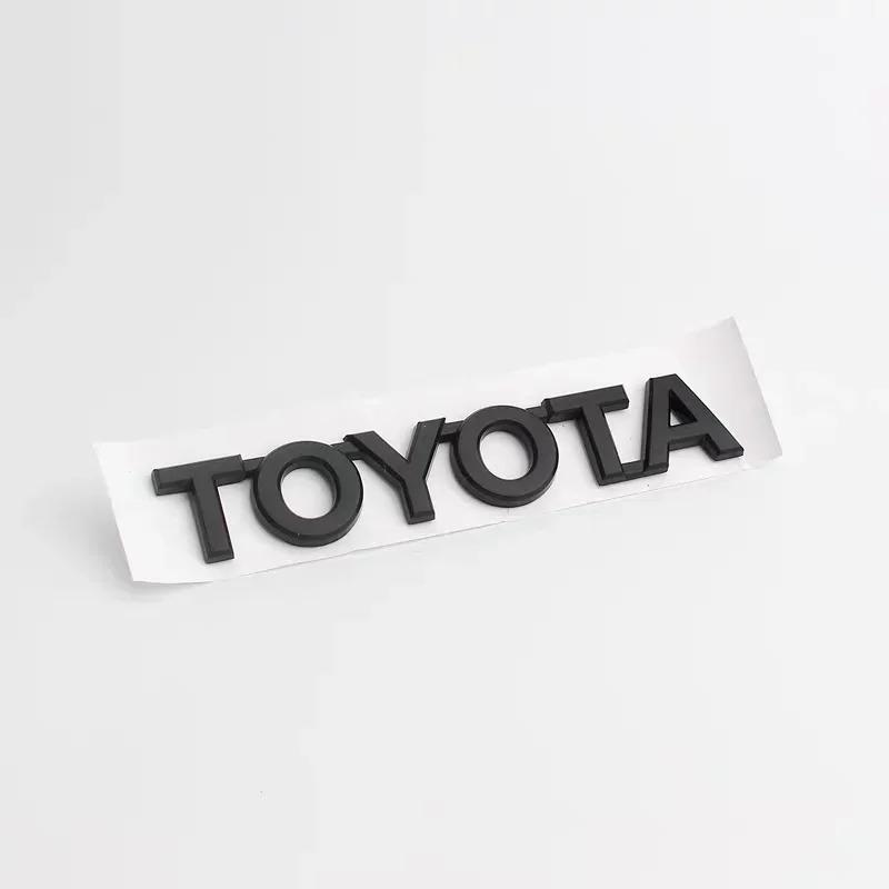 For Toyota RAV4 Corolla Camry Prado Crown REIZ CHR LAND CRUISER 3D emblem stickers front and rear car logo modification