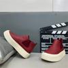 Winter lazy high-top solid color simple casual shoes gmd