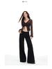 American Women's Spring 2026 Loose Low-Waist Micro-Flare Suit Pants - Slimming Casual Trousers