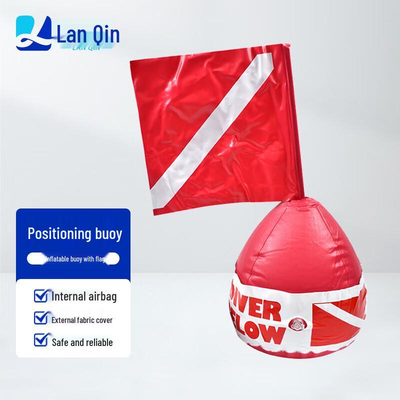 Lanqin Marine PVC Inflatable Rescue Buoy with Flag