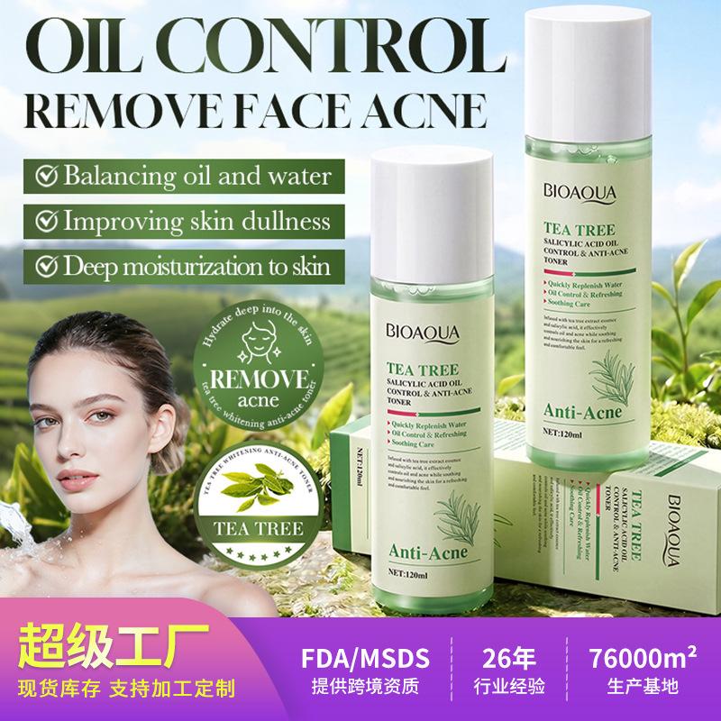 Tea Tree Salicylzuur Gezichtstoner Oliecontrole Hydraterend Verzachtend Huidverzorging Astringent Gezichtstoner 120ml