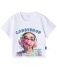 ONEHUNDREDPERCENT FOR WOMAN Ohpxaidaeve4 Candy Girl Women Crop Short Sleeve Tee