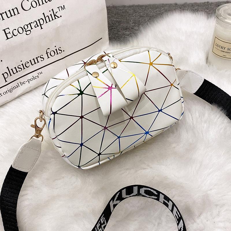 Girls cosmetic bag ladies bag bag women's bag printed wide shoulder strap small bag women's messenger bag