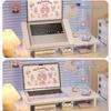 Adjustable Laptop & Tablet Stand Holder with Storage Rack