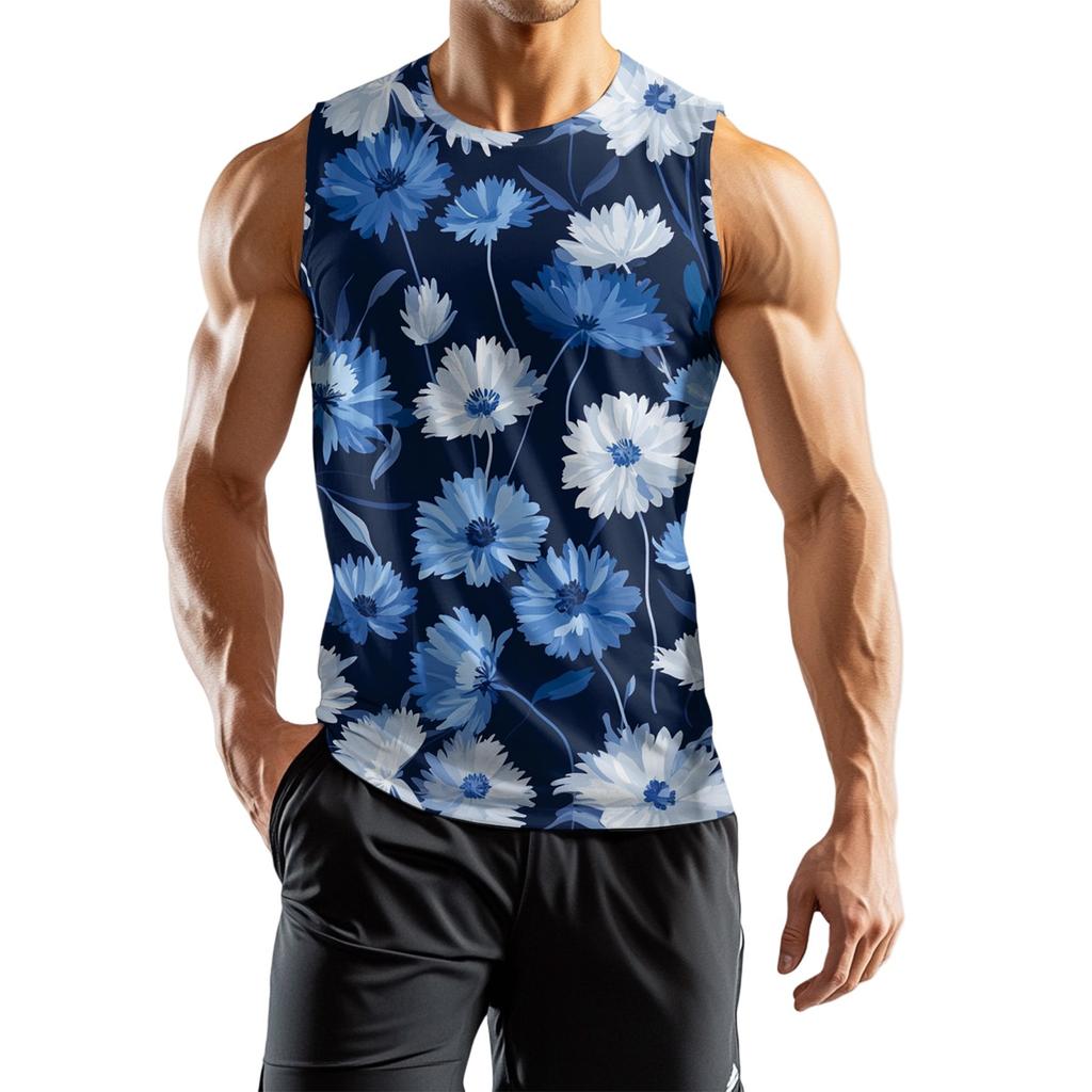 Herren Athleisure Unabhängigkeitstag Bedruckte Ärmellose Weste