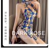 Sex Underwear Printed Cheongsam Nightclub Tight Sexy Hip Cheongsam Uniform Temptation Sex Suit One Piece
