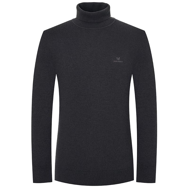 

Baoxiniao Men s Turtleneck 100% Wool Sweater 50