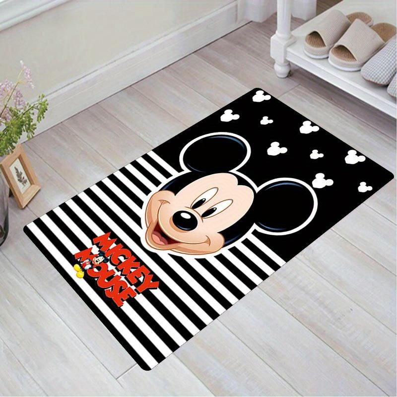 1 szt. Dywanik z wzorem Myszki Miki i Minnie Disneya Dywanik Obszarowy Antypoślizgowy Dywanik Prać Ręcznie Mata Podłogowa Odpowiednia do Salonu Sypialni Wystrój Domu