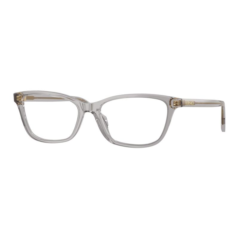 Versace Clear high-quality texture Acetate square optical glasses women s gray 65985245 VE3375593-Gray 54